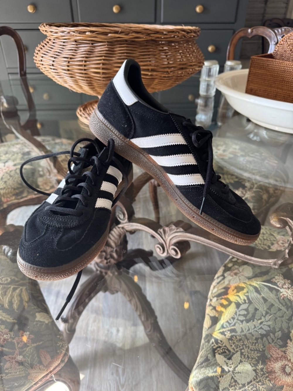 Brand New- Suede- Adidas Black & White Samba Sneakers from London